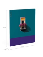 Тетрадь 48 листов в клетку ErichKrause CoverPrо fizzy, Emeeald Frame, с пластиковой обложкой, на скобе  (артикул 10998596)  большой выбор товаров оптом и в розницу по низким ценам с доставкой