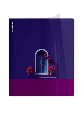 Тетрадь 48 листов в клетку ErichKrause CoverPrо fizzy, Serenada, с пластиковой обложкой, на скобе  (артикул 10998597)  большой выбор товаров оптом и в розницу по низким ценам с доставкой