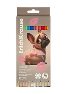 Карандаши 12 цветов, ErichKrause Frenchie, пластиковые, шестигранные - Фото 7