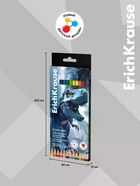 Карандаши 12 цветов, ErichKrause Techno Dino, пластиковые, шестигранные  (артикул 10998605)  большой выбор товаров оптом и в розницу по низким ценам с доставкой