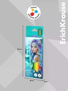 Карандаши 12 цветов, ErichKrause Aquamarine, пластиковые, трехгранные, с точилкой  (артикул 10998607)  большой выбор товаров оптом и в розницу по низким ценам с доставкой