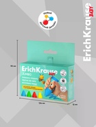 Восковые мелки 4 цв ErichKrause Baby Jumbo Bee Wax, коробка, европодвес - Фото 3
