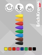 Восковые мелки 8 цв, ErichKrause Baby, блистер, европодвес - Фото 2