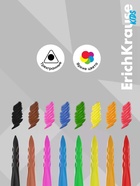 Восковые мелки 8 цв, ErichKrause Kids Space Animals, европодвес - Фото 4