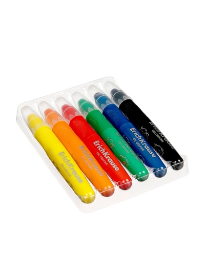 Гелевые мелки 6 цветов ErichKrause Jolly Friends