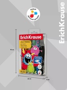 Гелевые мелки 6 цветов ErichKrause Jolly Friends  (артикул 10998612)  большой выбор товаров оптом и в розницу по низким ценам с доставкой