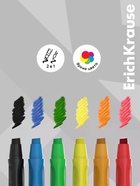 Гелевые мелки 6 цветов ErichKrause Jolly Friends  (артикул 10998612)  большой выбор товаров оптом и в розницу по низким ценам с доставкой