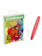 Гелевые мелки 6 цветов ErichKrause Jolly Friends Neon - Фото 6