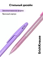 Набор ручек шариковых ErichKrause R=301 Stick Pastel, 8 штук, узел 0.7 мм, синие чернила - Фото 5