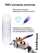 Набор ручек шариковых ErichKrause Slender Stick Orange, Super Glide, 8 штук, узел 0.7 мм, синие чернила - Фото 5