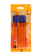 Набор ручек шариковых ErichKrause Slender Stick Orange, Super Glide, 8 штук, узел 0.7 мм, синие чернила - Фото 9