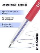 Ручка шариковая ErichKrause Slender Stick Reef, узел 0.7 мм, синяя - Фото 6