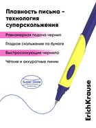 Набор ручек шариковых ErichKrause ErgoLine Grip Neon, SuperGlide, 2 штуки, узел 0.5 мм, синие чернила - Фото 4