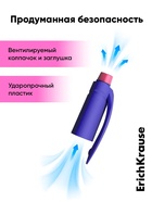 Набор ручек шариковых ErichKrause ErgoLine Grip Neon, SuperGlide, 2 штуки, узел 0.5 мм, синяя  (артикул 10998684)  большой выбор товаров оптом и в розницу по низким ценам с доставкой