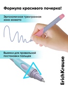 Набор ручек шариковых ErichKrause ErgoLine Grip Pastel, SuperGlide, 2 штуки, узел 0.5 мм, синие чернила - Фото 2
