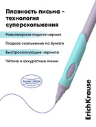 Набор ручек шариковых ErichKrause ErgoLine Grip Pastel, SuperGlide, 2 штуки, узел 0.5 мм, синие чернила - Фото 4