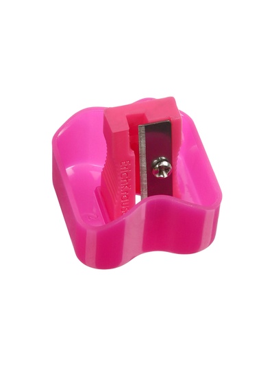 Точилка ErichKrause Wave Mini Neon, с контейнером, МИКС