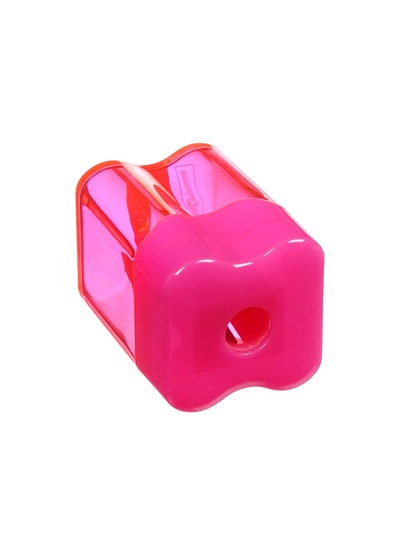 Точилка ErichKrause Wave Mini Neon, с контейнером, МИКС