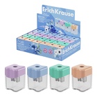 Точилка ErichKrause Wave Mini Pastel Bloom, с контейнером, МИКС  (артикул 10998691)  большой выбор товаров оптом и в розницу по низким ценам с доставкой
