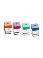 Точилка ErichKrause Wave Mini Pastel Bloom, с контейнером, МИКС 10998691 - фото 10057679