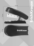 Степлер ErichKrause Clippy mini Classic, №24/6, 26/6, до 15 листов, чёрный - Фото 3