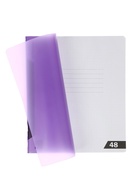 Тетрадь 48 листов в клетку, ErichKrause CoverPro Reef matt, пластиковая обложка, индиго (5 шт) - фото 809615265