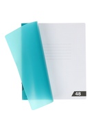 Тетрадь 48 листов в клетку, ErichKrause CoverPro Reef matt, пластиковая обложка, бирюзовый (5 шт) - фото 809615287