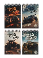 Блокнот А6 ErichKrause Road Beast, 80 листов в клетку, МИКС (4 шт) - фото 809615302