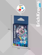 Восковые мелки 8цв, ErichKrause "Kids Space Animals", трехгр, европодвес - Фото 3