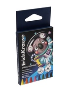 Восковые мелки 8 цветов, ErichKrause Kids Space Animals, трёхгранные - Фото 7