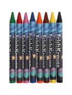 Восковые мелки 8 цветов, ErichKrause Kids Space Animals, трёхгранные - Фото 8