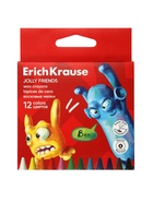 Восковые мелки 8 цветов, ErichKrause Jolly Friends, круглые 10998715
