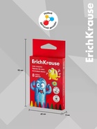 Восковые мелки 8 цветов, ErichKrause Jolly Friends, круглые - Фото 3