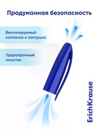 Набор ручек шариковых ErichKrause U-109 Stick Grip, Ultra Glide, 8 штук, узел 1 мм, синий - Фото 7