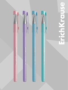 Ручка шариковая ErichKrause ULTRA-20 Stick Pastel, Super Glide, узел 0.7 мм, синяя (50 шт) - фото 809723410