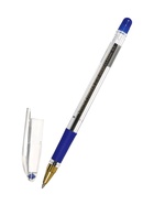 Ручка шариковая ErichKrause L-30 Gold Stick Grip, Super Glide, узел 0.5 мм, синяя - Фото 4