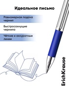 Набор ручек шариковых автоматических ErichKrause R=301 Matic Grip, 8 штук, узел 1 мм, синий - Фото 4