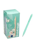 Ручка шариковая автоматическая ErichKrause R=305 Matic Pastel bloom, узел 0.7 мм, синяя, 4 В - Фото 2