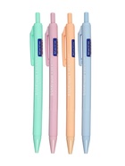 Ручка шариковая автоматическая ErichKrause R=305 Matic Pastel bloom, узел 0.7 мм, синяя, 4 В - Фото 2