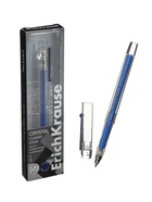 Ручка гелевая ErichKrause Crystal Stick, узел 0.5, чернила синие - Фото 7