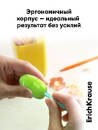 Точилка ErichKrause Eva Reef, 1 отверстие, с контейнером, МИКС  (артикул 10999357)  большой выбор товаров оптом и в розницу по низким ценам с доставкой