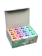 Точилка ErichKrause Wave Duo Pastel Bloom, 2 отверстия, с контейнером, МИКС 10999358