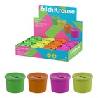 Точилка ErichKrause Cylinder Duo Neon, 2 отверстия, с контейнером, МИКС  (артикул 10999362)  большой выбор товаров оптом и в розницу по низким ценам с доставкой
