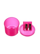 Точилка ErichKrause Cylinder Duo Neon, 2 отверстия, с контейнером, МИКС 10999362