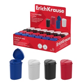 Точилка ErichKrause ClickUp Mini Classic, 1 отверстие, с контейнером, МИКС  (артикул 10999363)  большой выбор товаров оптом и в розницу по низким ценам с доставкой