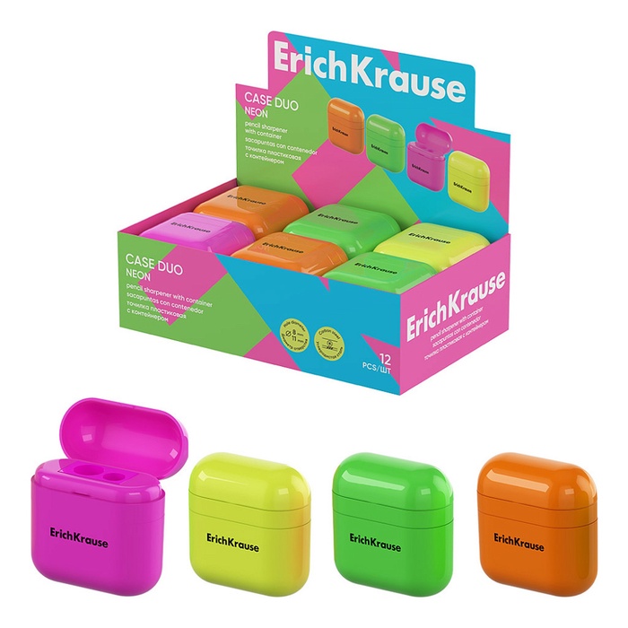 Точилка 2 отверстия ErichKrause Case Duo 