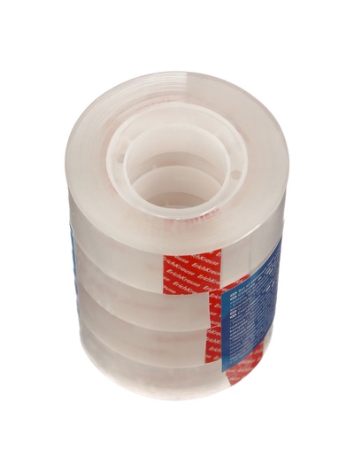 Набор из клейких лент ErichKrause Clear, 18 мм × 33 м, прозрачная