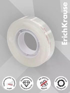 Набор из клейких лент ErichKrause Crystal, 12 мм × 33 м, повышенная прозрачность 10999371