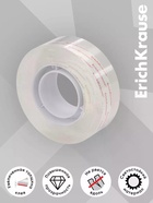 Клейкая лента ErichKrause Crystal, 18 мм × 33 м, повышенная прозрачность - Фото 3