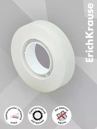 Клейкая лента ErichKrause Invisible, 18 мм × 20 м, прозрачная, с матовой поверхностью - Фото 3
